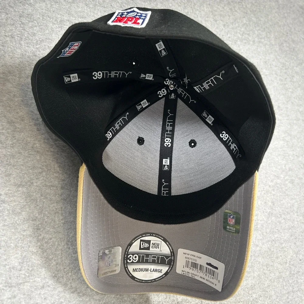New Era New Orleans Saints Hat Size M/L 39THIRTY‎ NFL Draft 2025 Stretch Fit NEW